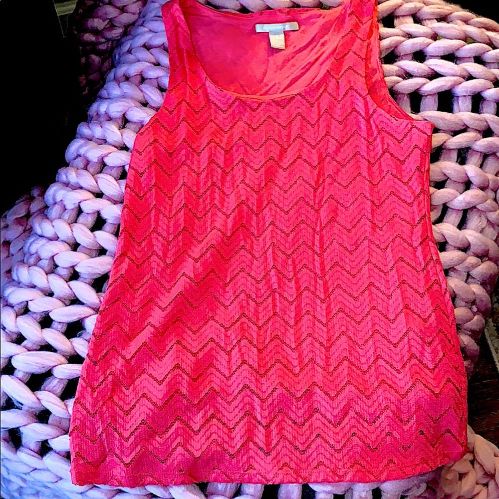 Banana Republic sleeveless coral top